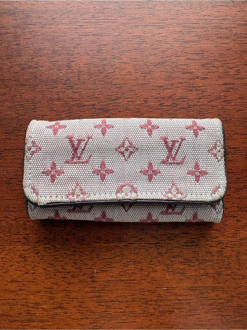 Louis Vuitton Monogram Canvas Wallet in Rose and Cream